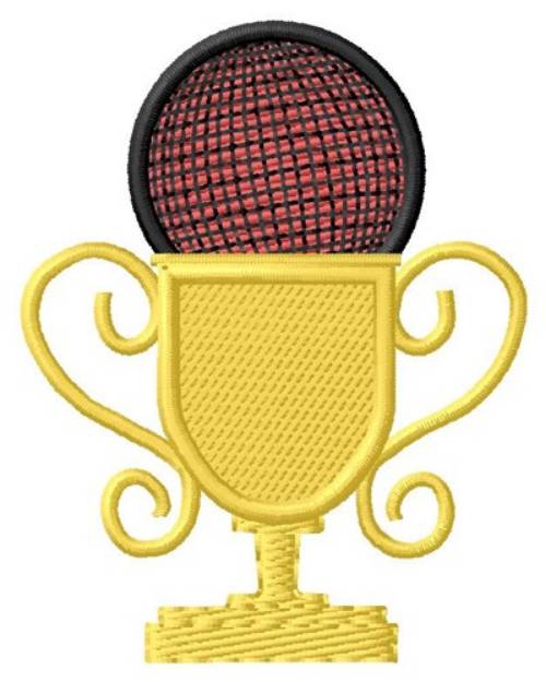 Picture of Kickball Trophy Machine Embroidery Design