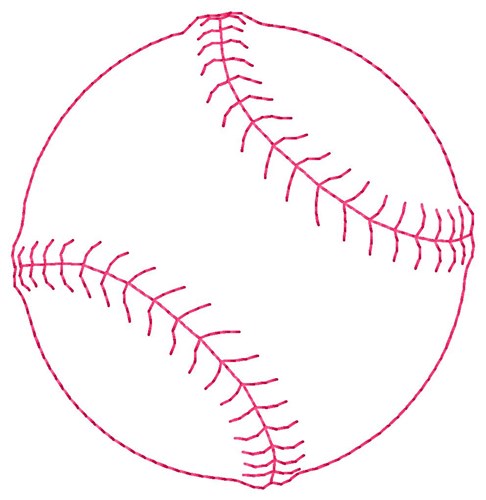Ball Outline Machine Embroidery Design