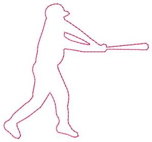 Picture of Batter Outline Machine Embroidery Design
