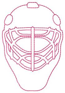 Picture of Catchers Mask Machine Embroidery Design