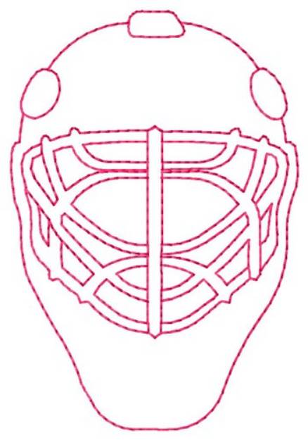 Picture of Catchers Mask Machine Embroidery Design