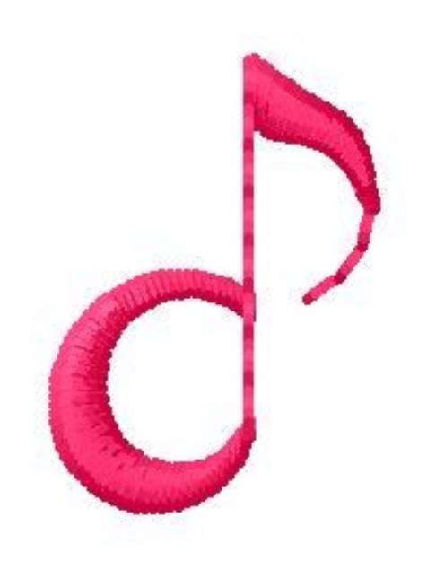 Picture of Musical d Machine Embroidery Design