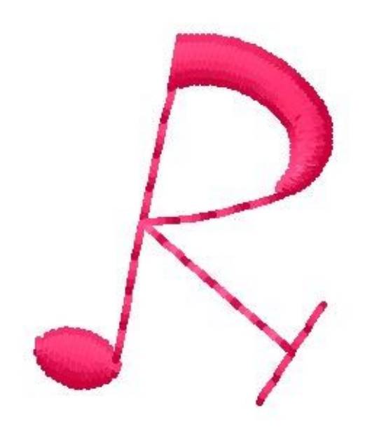 Picture of Music R Machine Embroidery Design