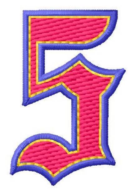 Picture of Baseball Font 5 Machine Embroidery Design