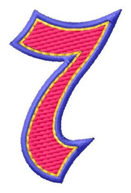 Picture of Baseball Font 7 Machine Embroidery Design