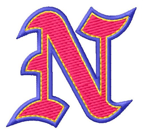 Baseball Font N Machine Embroidery Design