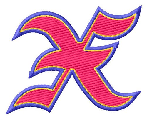 Baseball Font X Machine Embroidery Design