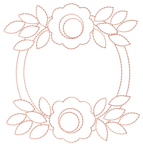 Flower Duo Machine Embroidery Design