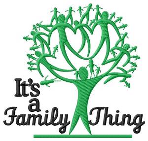 Picture of A Family Thing Machine Embroidery Design