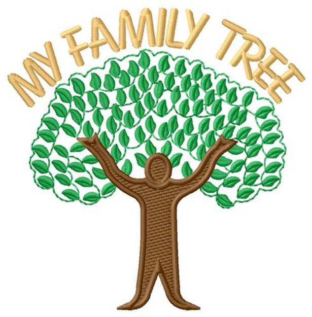 Picture of My Family  Tree Machine Embroidery Design
