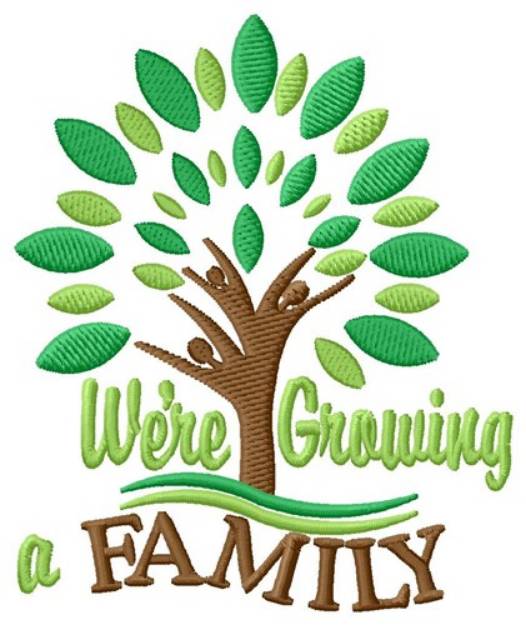 Picture of Growing Family Machine Embroidery Design