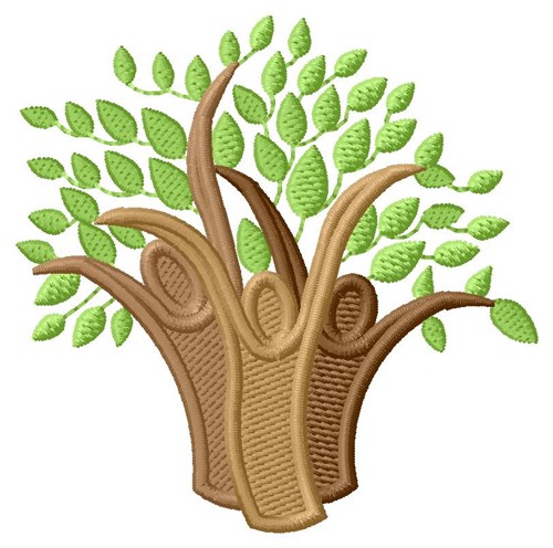 Family Trees Machine Embroidery Design