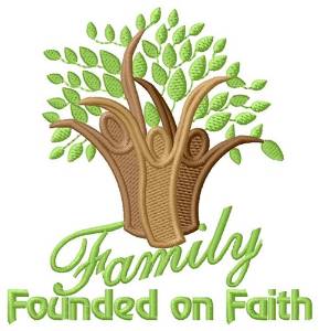 Picture of Founded On FAith Machine Embroidery Design