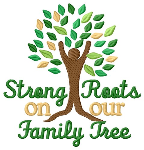 Strong Roots Machine Embroidery Design