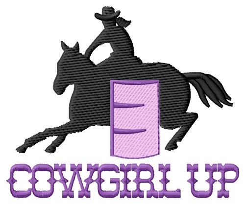 Cowgirl Up Machine Embroidery Design