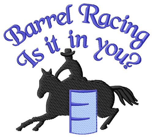 Racing In You Machine Embroidery Design