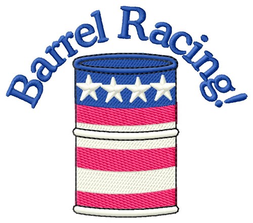 Barrel Racing Machine Embroidery Design