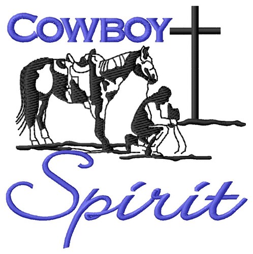 Cowboy Spirit Machine Embroidery Design