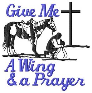 Picture of Wing & Prayer Machine Embroidery Design