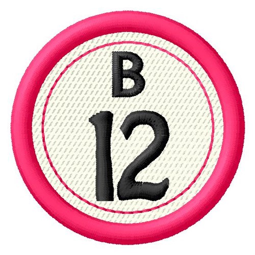 Bingo B12 Machine Embroidery Design