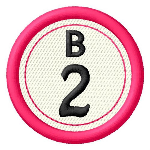 Bingo B2 Machine Embroidery Design