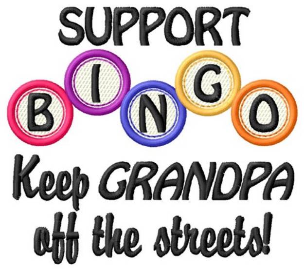 Picture of Bingo Grandpa Machine Embroidery Design