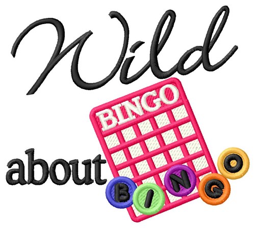Wild Bingo Machine Embroidery Design