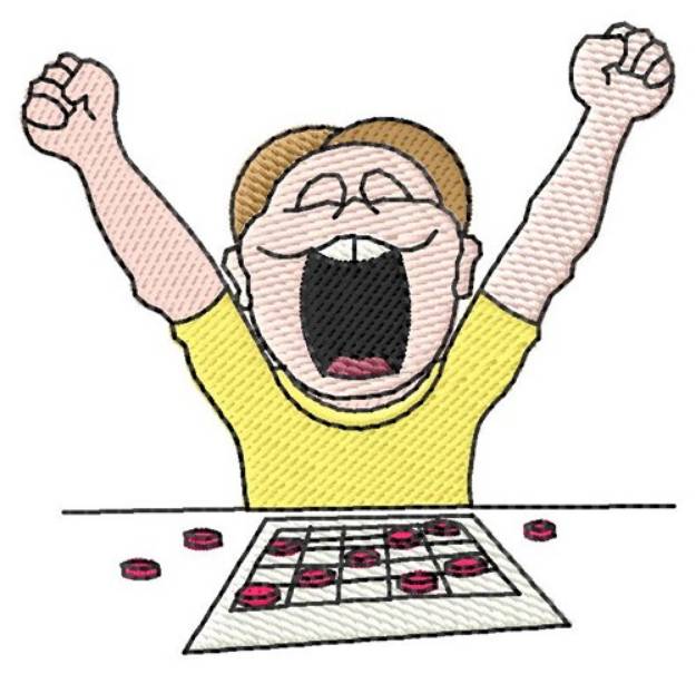 Picture of Male Bingo Player Machine Embroidery Design