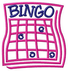 Picture of Bingo Card Machine Embroidery Design