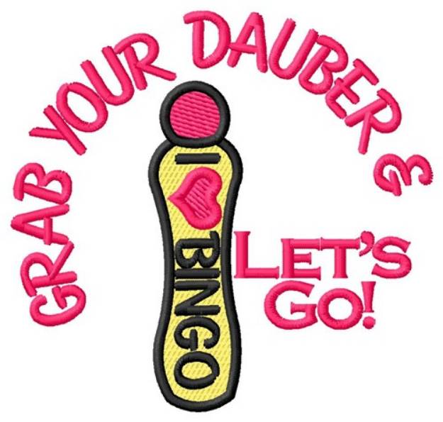 Picture of Grab Your Dauber Machine Embroidery Design