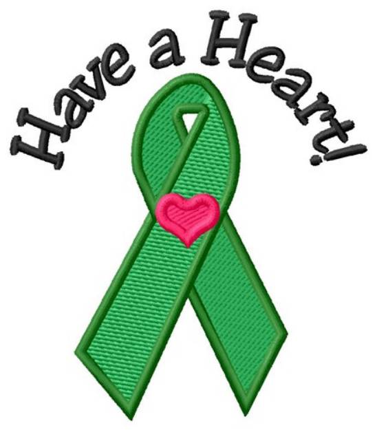 Picture of Heart Donor Machine Embroidery Design