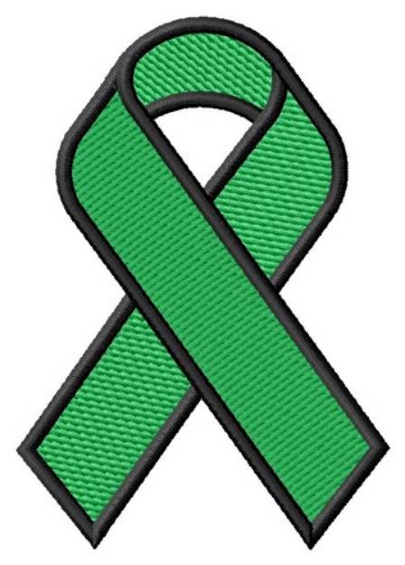 Picture of Green Ribbon Machine Embroidery Design
