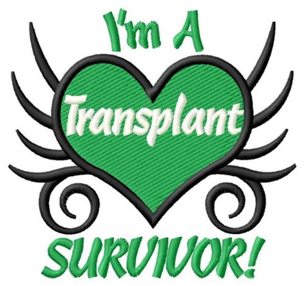 Picture of Transplant Survivor Machine Embroidery Design