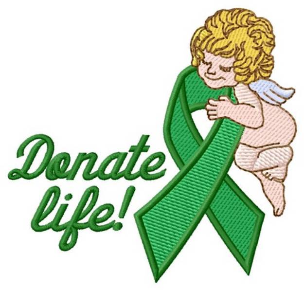Picture of Donate Life! Machine Embroidery Design
