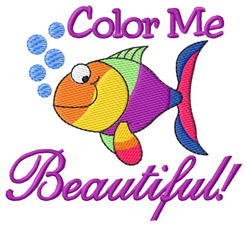Color Me Beautiful! Machine Embroidery Design