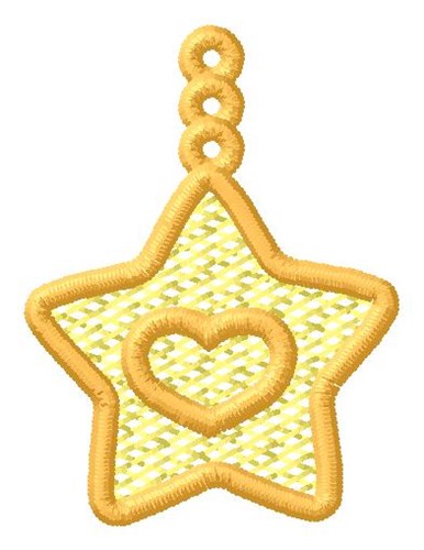 Star Ornament Machine Embroidery Design