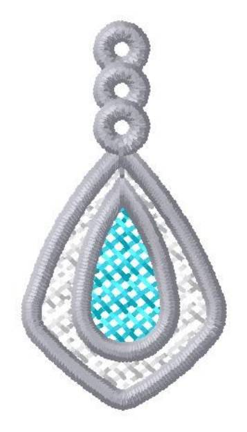 Picture of Teardrop Machine Embroidery Design