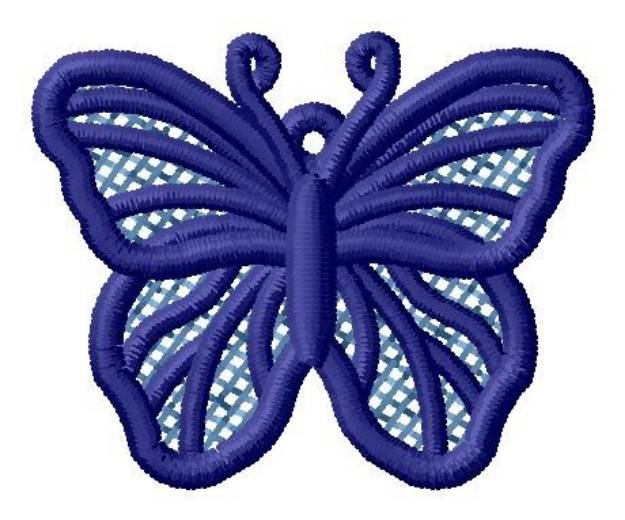 Picture of Butterfly Ornament Machine Embroidery Design