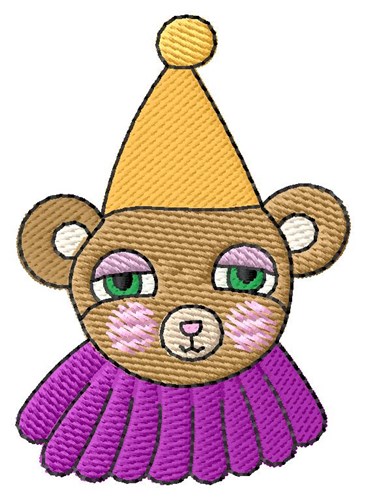 Party Bear Machine Embroidery Design
