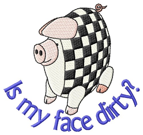 Dirty Piggy Machine Embroidery Design