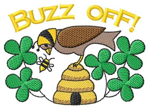 Picture of Buzz Off Busy Bee! Machine Embroidery Design