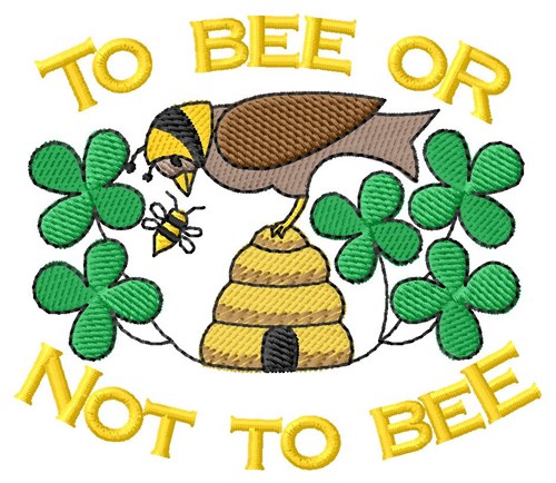Let It Bee Machine Embroidery Design