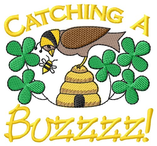 Buzz Off Busy Bee! Machine Embroidery Design