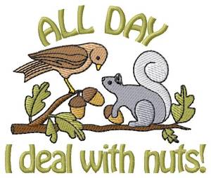 Picture of Squirrel And Nuts Machine Embroidery Design