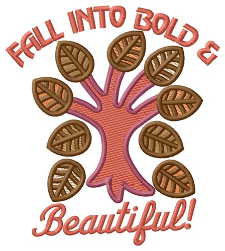 Fall Foliage Machine Embroidery Design
