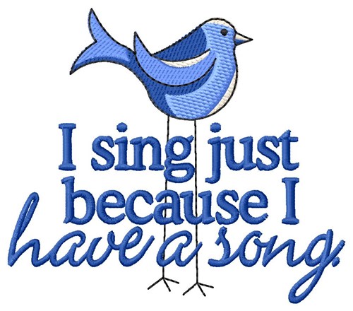 I Have A Song Machine Embroidery Design