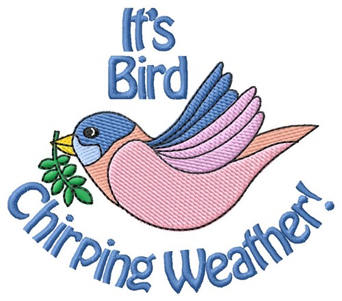 Peace Bird Chirping Machine Embroidery Design