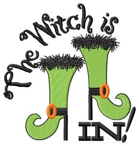 Picture of Witch Is In Machine Embroidery Design