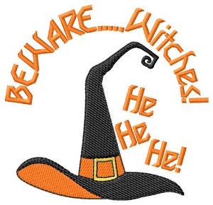 Picture of Beware..... Witches! Machine Embroidery Design