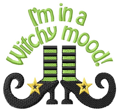 Witchy Mood Machine Embroidery Design